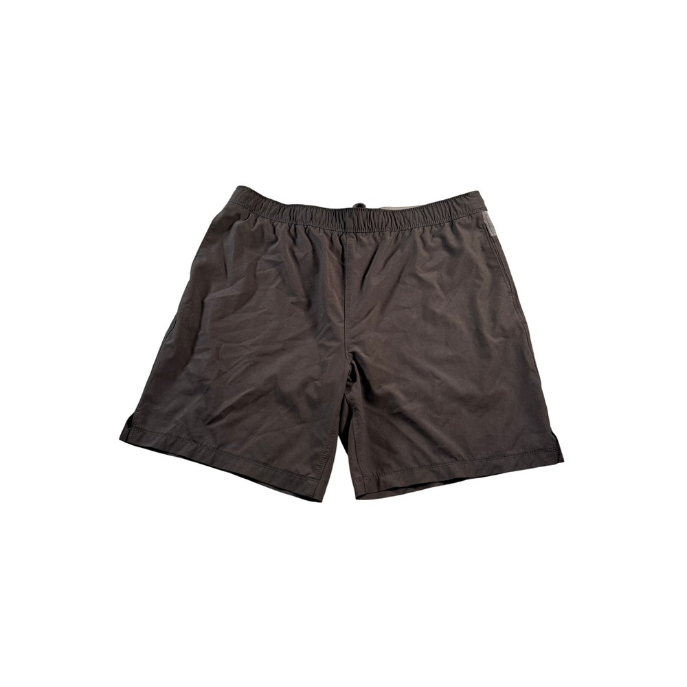 Speedo Mens Black Grey‎ Athletic Swim Shorts Zipper Pocket Size XL 36 Waist